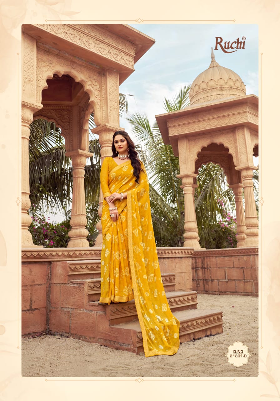 Simayaa Vol 23 By Ruchi Chiffon Printed Sarees Wholesale Clothing Suppliers In India